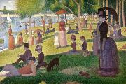 Georges Seurat Sunday Afternoon of the Island of La Grande Jatte (mk09) oil painting reproduction
